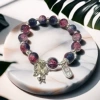 B50 lucky silver butterfly bracelet