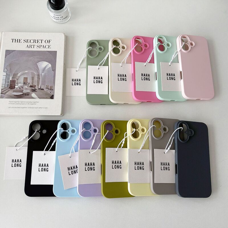 Summer Dopamine Lightweight Liquid Silicone Case Suitable for iPhone 17 Pro Max, Apple 15 Pro, New Model 14, 16