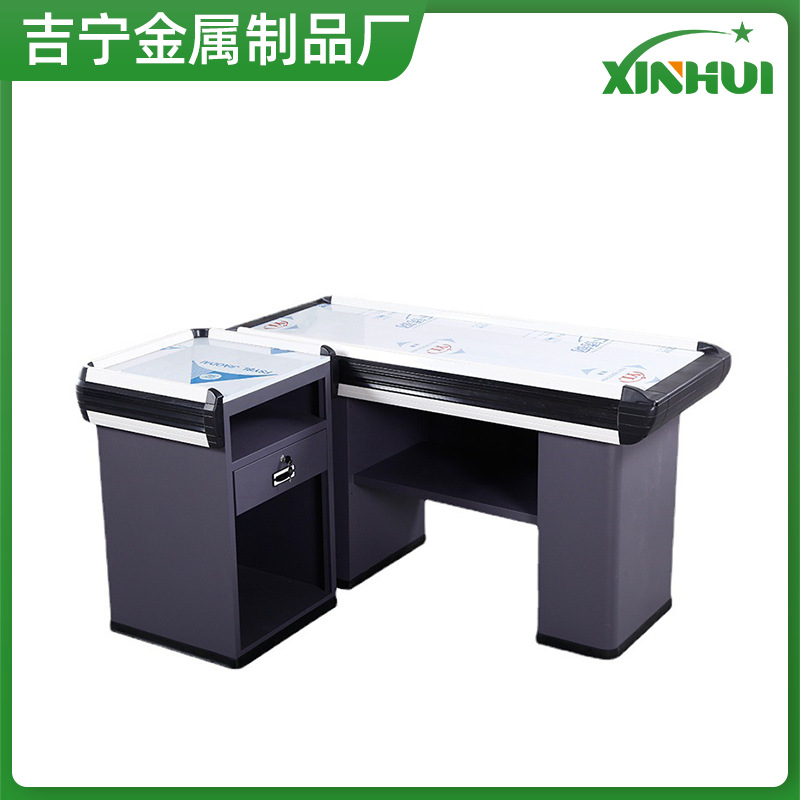 Supermercado cajero mesa tamaño de mesa / diseño de mostrador de tienda multifuncional esquina comercial