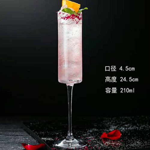 Copa de champán de cristal con boca inclinada Jinbaijia, copa de degustación de aromas para hotel, copa de vino tinto, copa de vino