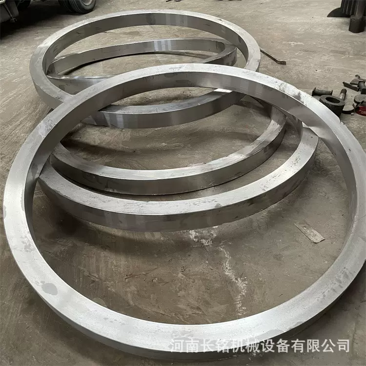 选矿球磨机大齿轮圈 铸钢材质铝灰回转窑棒磨机滚圈托轮配件加工