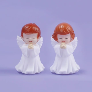 蛋糕摆件公仔 祈祷天使 带翅膀小天使宝宝 烘焙甜品台蛋糕装饰