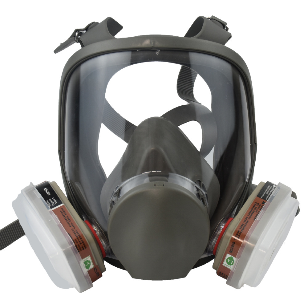 6800 máscara de gas pintura en aerosol pesticida químico a prueba de polvo máscara completa protección contra incendios vista grande máscara de gas lote
