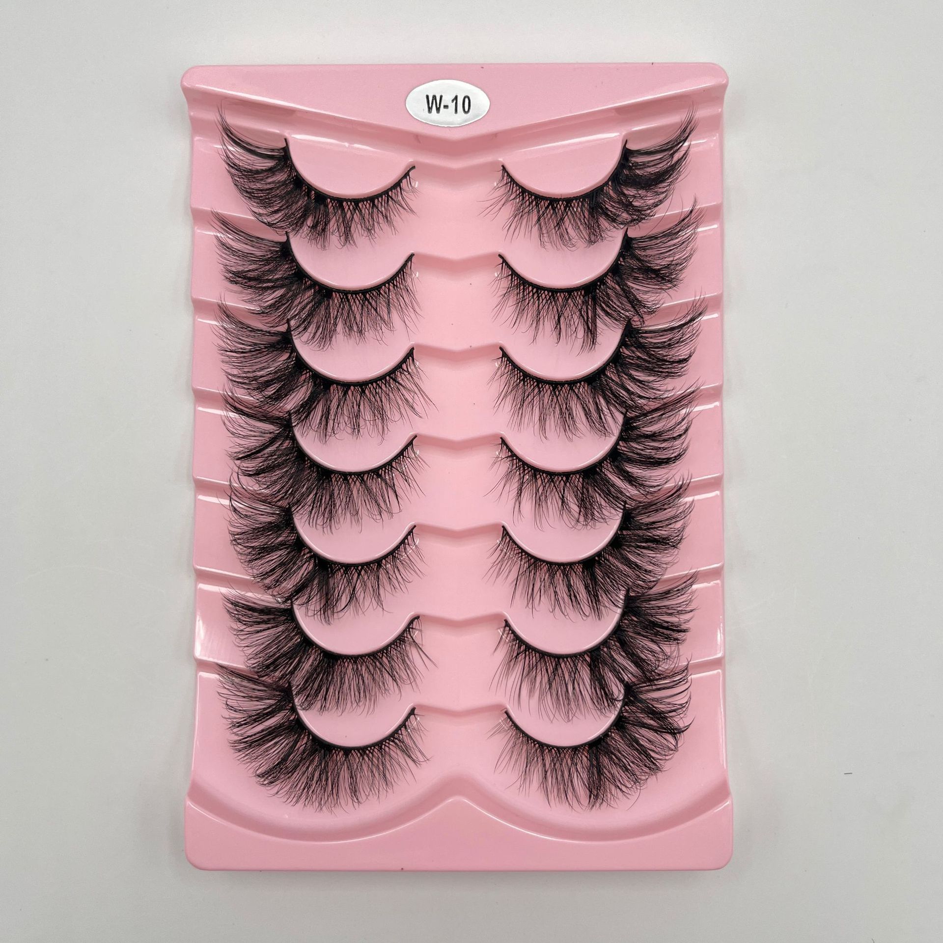 Explosiones transfronterizas de 7 pares de ojos de zorro, pestañas falsas, pestañas gruesas, pestañas de gato, pestañas falsas, pestañas alargadas, pestañas falsas