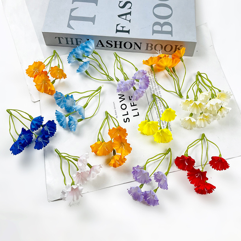 Artificial Grass Flowers Forget-Me-Nots and Baby's Breath Flower Garland DIY Clothing and Hat Gift Box Decoration Ins Corsage Hair Accessory Materials Artificial Grass Flowers Forget-Me-Nots and Baby's Breath Flower Garland DIY Clothing and Hat Gift Box Decoration Ins Corsage Hair Accessory Materials