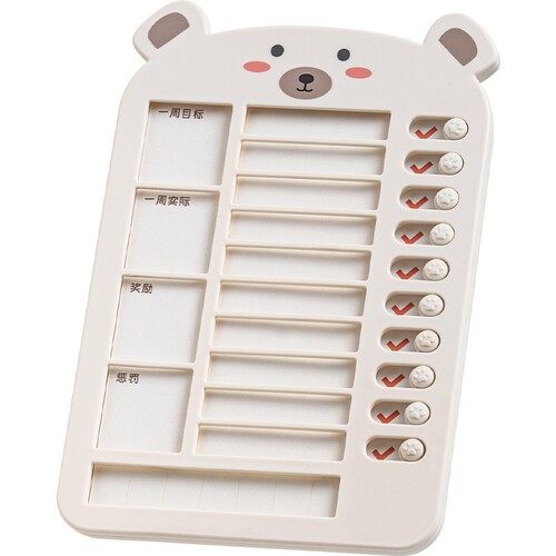 Self-discipline clock-in device for primary school students self-discipline artifact children's time manager winter and summer vacation study plan clock-in table