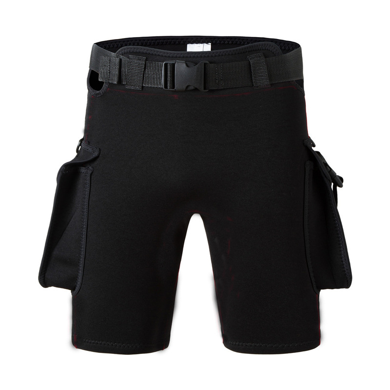 New Technical Diving Shorts Sun Protection Pants with Adjustable Elastic Weight Pocket Deep Diving Shorts Neoprene Diving Pants
