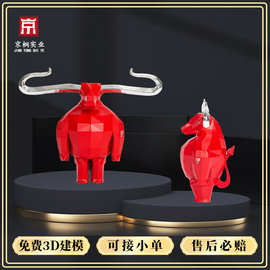 定制3D公仔吉祥物摆件企业年会周年庆商务礼品纪念品金属装饰摆件