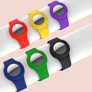 Suitable for Apple Airtag Anti-Lost Device, New Silicone Waterproof Watch Strap, Kidsren's Wristband, Bracelet Locator Protective Cover