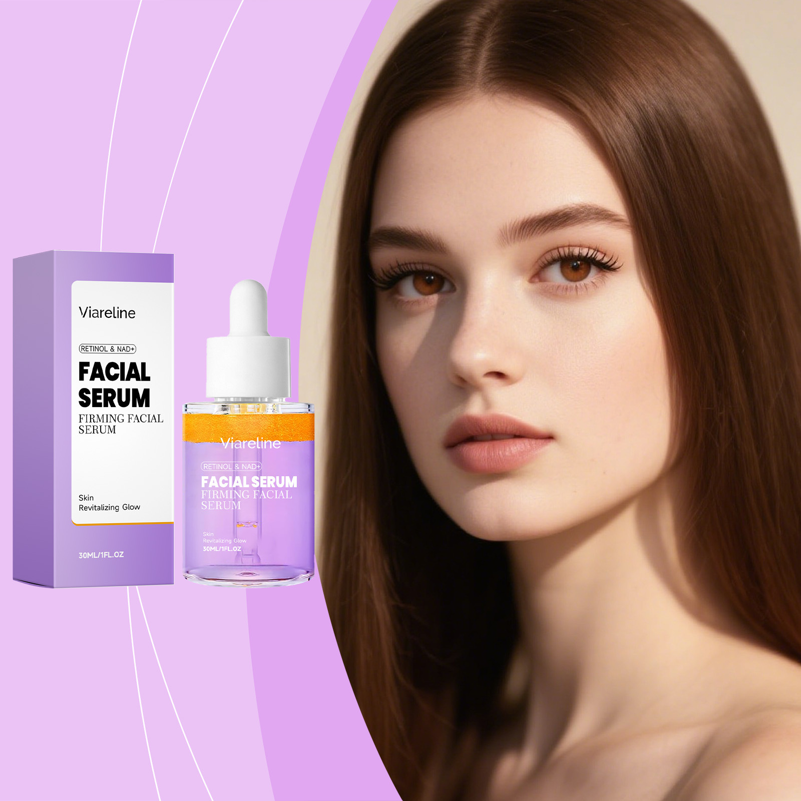 Viareline Retinol Serum Softens Facial Skin with a Lightweight Texture and Is Easy to Apply Daily