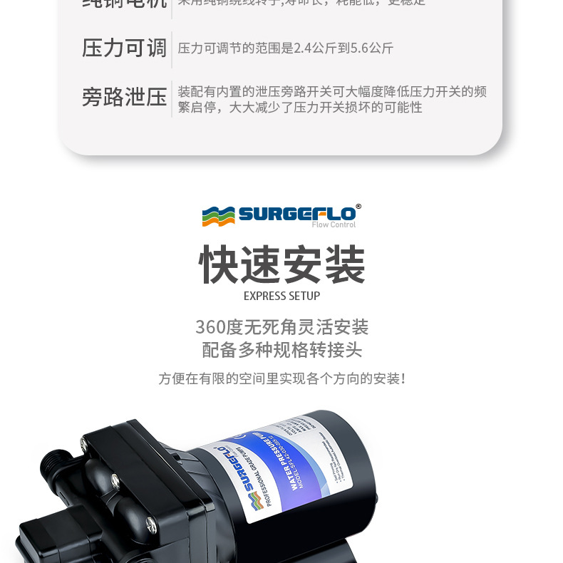 42款12v24v隔膜泵