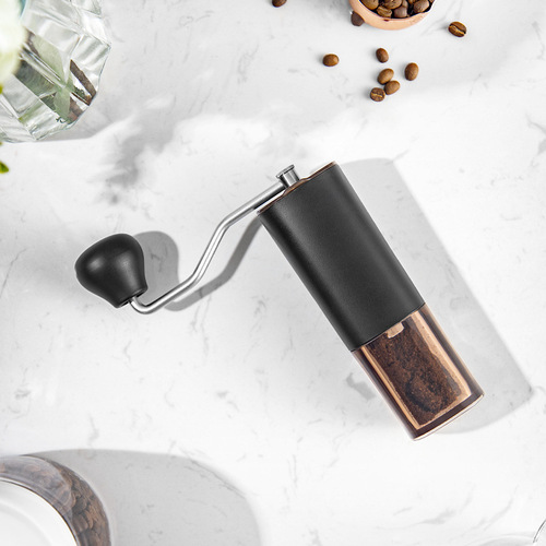 Hand-cranked coffee grinder stainless steel core household grinder portable hand-pour Italian grinder