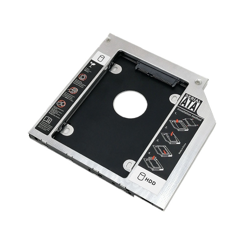 Soporte de disco duro de aluminio 12,7/9,5 portátil mecánico sata3SSD soporte de disco de estado sólido HDD Caddy