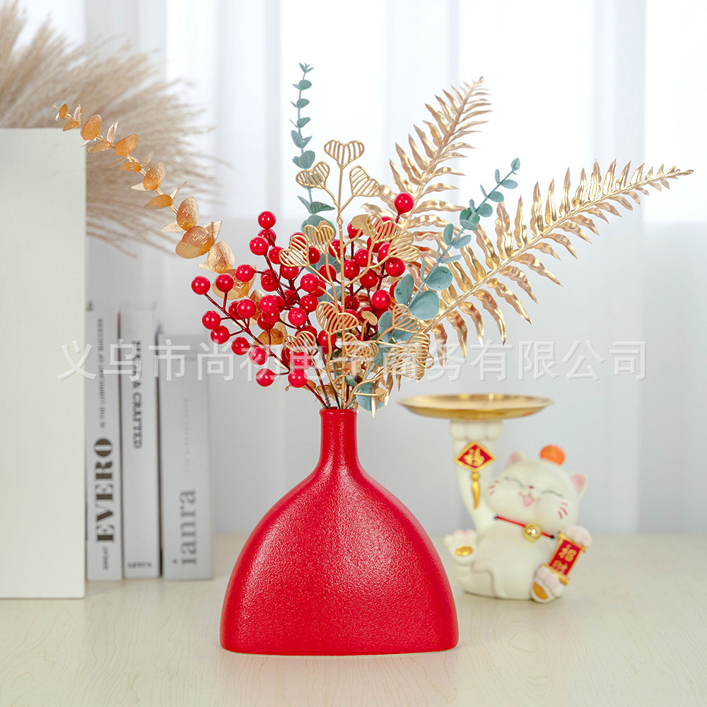 Accesorios de cubo de fortuna hojas doradas flor artificial hogar sala de estar inauguración de la casa de apertura decoración de la boda flor al por mayor