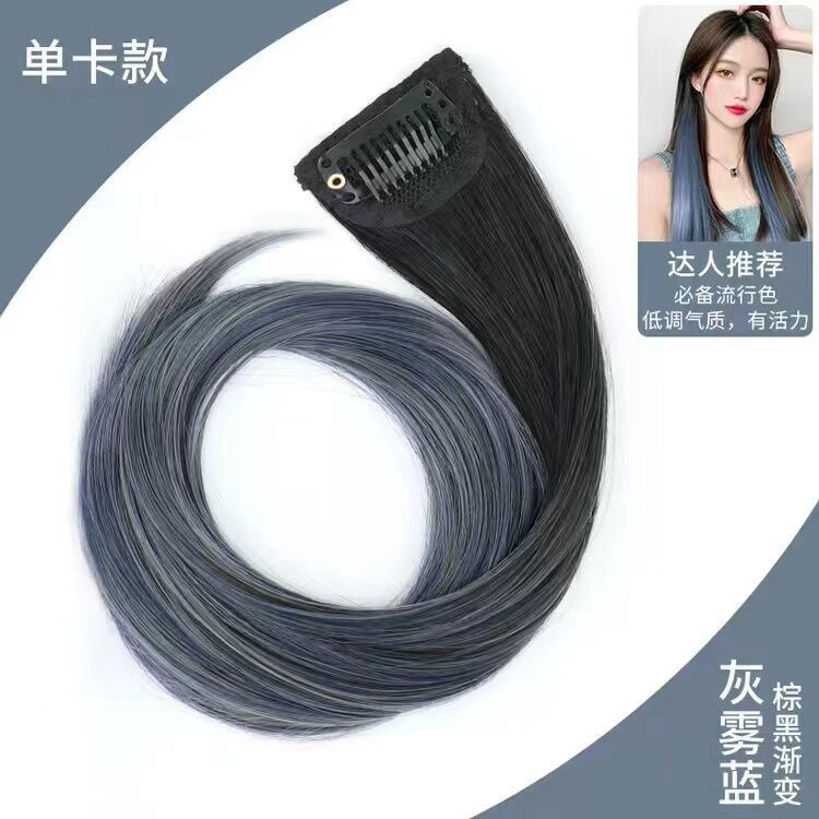 Extensión de Cabello Liso de Una Pieza de Fibra Sintética de Alta Temperatura