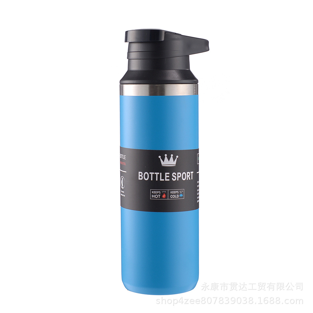 Venta caliente transfronteriza Taza de vacío de acero inoxidable 304 Taza de manija portátil Olla de montañismo de gran capacidad Taza de coche de deportes al aire libre