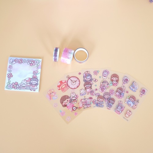 Hand Account Gift Box Portable Set Hand Account Sticker Cute Creative Sticker Children Sticker Sticker