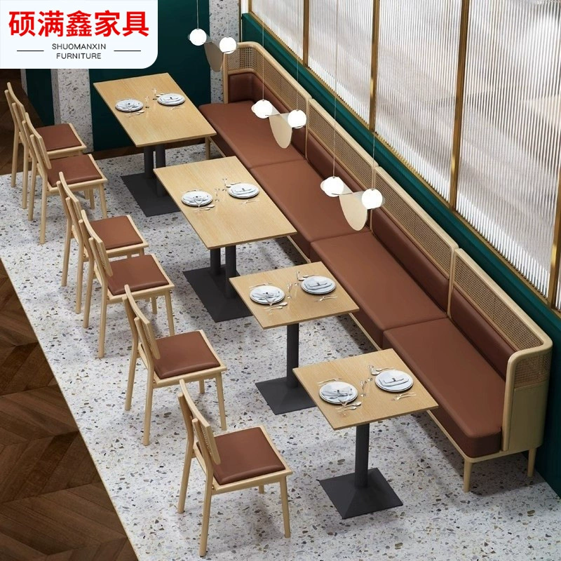 Тема стиля Юго-Восточной Азии Чайный ресторан Чайный домик из ротанга диван горячий горшок