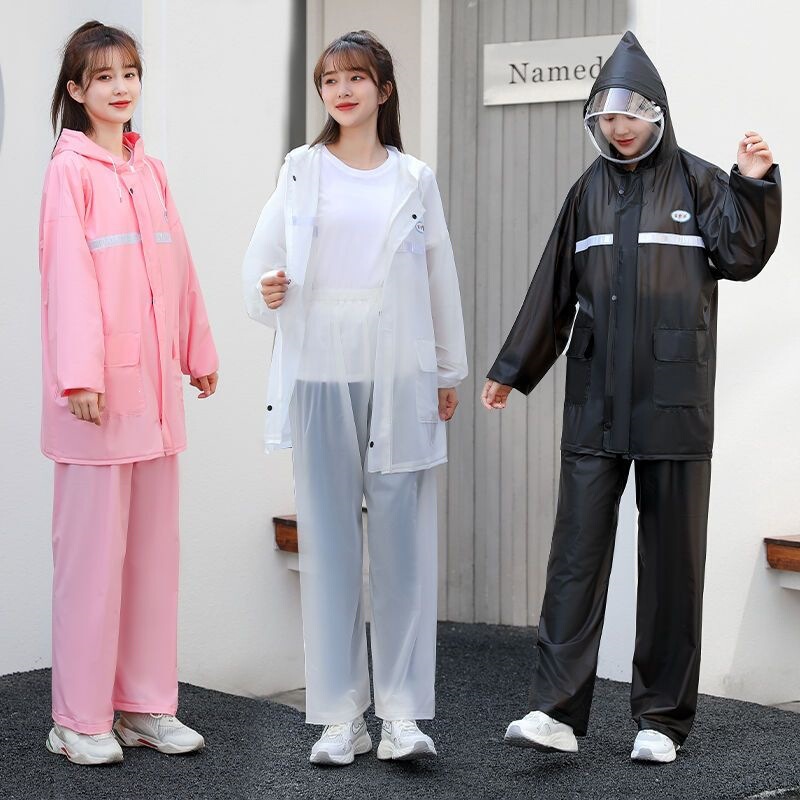 New raincoat set, separate rain pants, full-body, portable, suitable for travel and hiking, unisex, for adults, and can be used as a rain poncho for electric scooters New raincoat set, separate rain pants, full-body, portable, suitable for travel and hiking, unisex, for adults, and can be used as a rain poncho for electric scooters