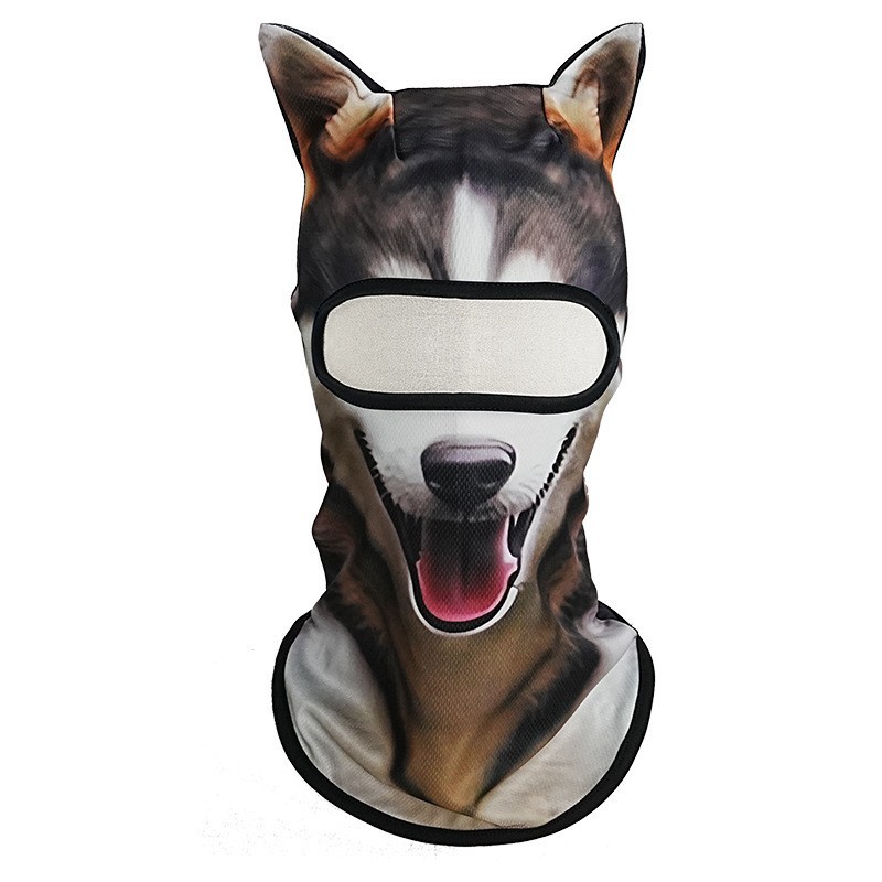 Outdoor Cycling Bicycle Headscarf Animal Pattern Mask 3D Sports Hood Windproof Sandproof Dustproof Breathable Headscarf