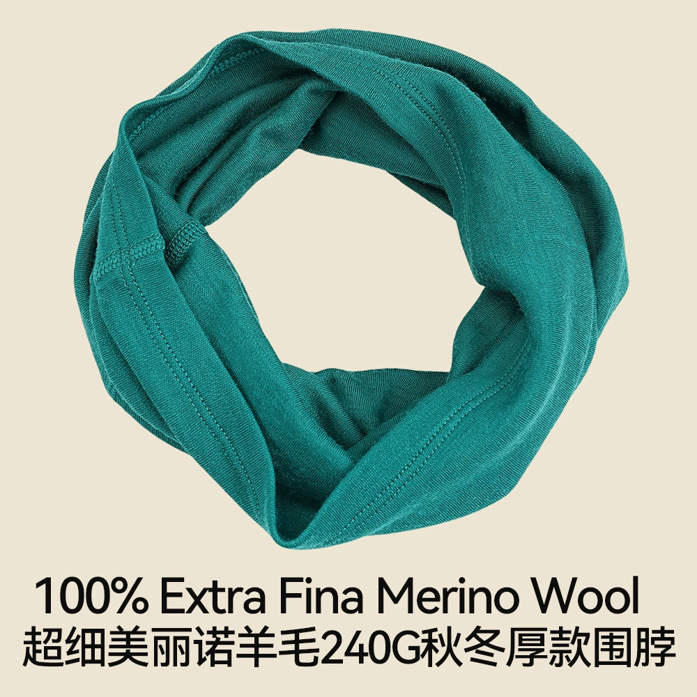 Woolen travel scarf, windproof hat, towel, absorbs sweat and smell