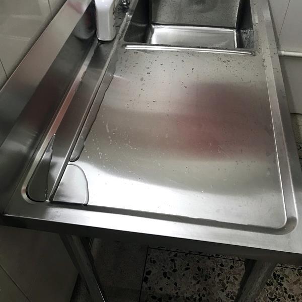 プラットフォーム付き業務用シンク、床置き型 304 ステンレス鋼シングルシンク、家庭用スタンド付きシンク|undefined