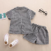 Summer fashionable suit for leisure, children's set, internet celebrity, Korean style, with short sleeve, 2022 collection, 3 piece set