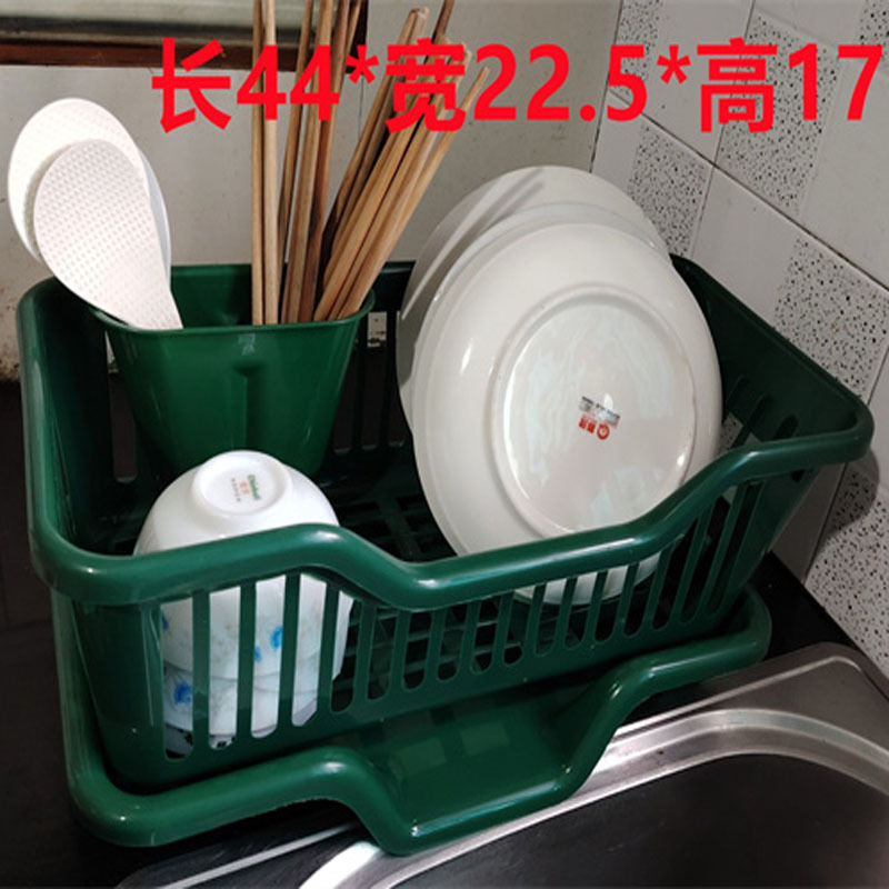 Cocina de plástico de almacenamiento por goteo multiusos cesta de drenaje estante de almacenamiento estante de plato vajilla de almacenamiento