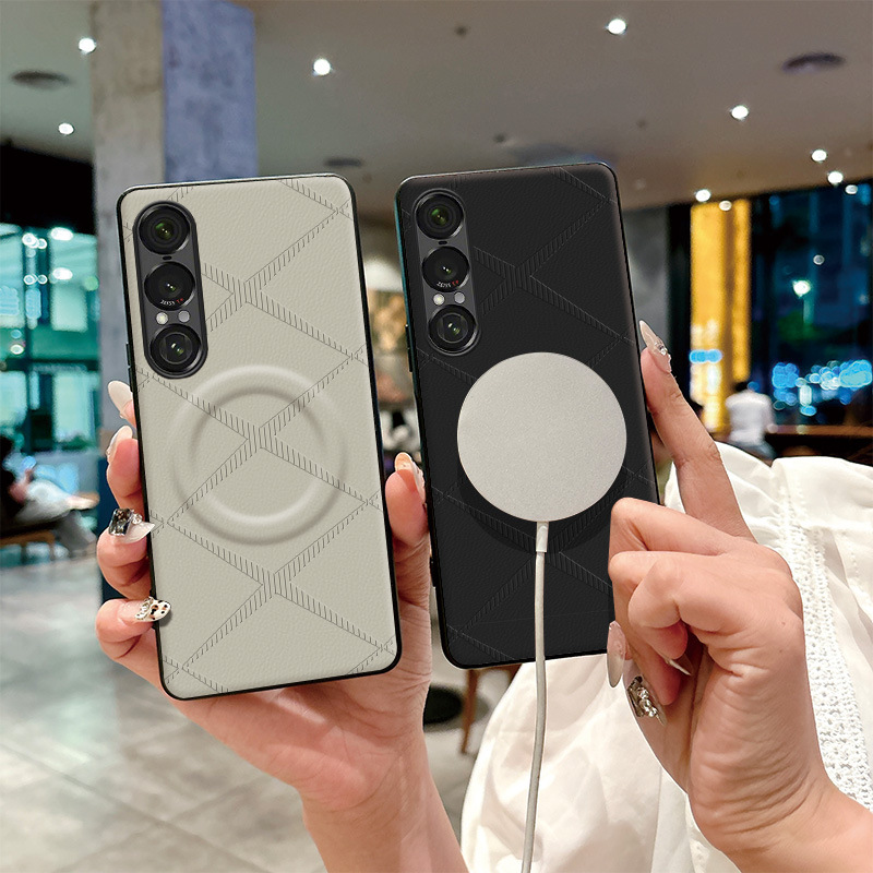 Suitable for Sony Xperia1Vii Mobile Phone Case Anti-Fall Magnetic Suction Sony 1Vi Business 1V Creative X Printing