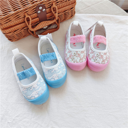 Export daily single autumn new children's student shoes baby soft-soled shoes one-foot elastic band children's shoes 1-6 years old