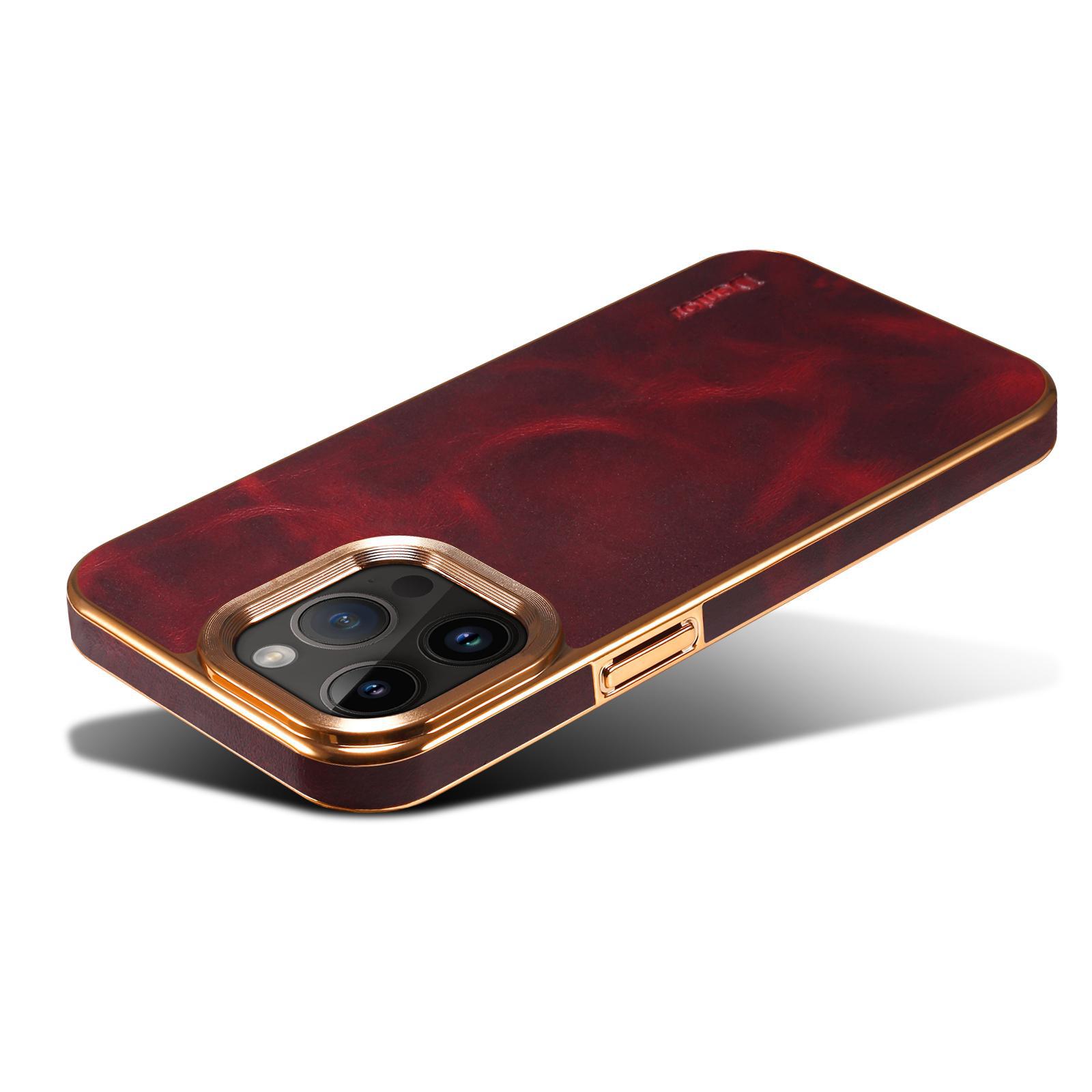 Ốp lưng da dầu iPhone 15 Pro Max kèm giá đỡ và túi đựng thẻ phong cách doanh nhân — [Da bò sáp dầu da đen] ◆ Quy trình mạ điện, [Da bò sáp dầu da xanh] ◆ Quy trình mạ điện, [Da bò sáp dầu da nâu] ◆ Quy trình mạ điện, [Da bò sáp dầu đỏ tía] ◆ Quy trình mạ điện chi tiết 28
