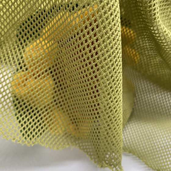 Spot supply of polyester 75D low elastic Four Corners 2x 2 rhombus mesh fabric school uniform sportswear lining cloth square mesh fabric