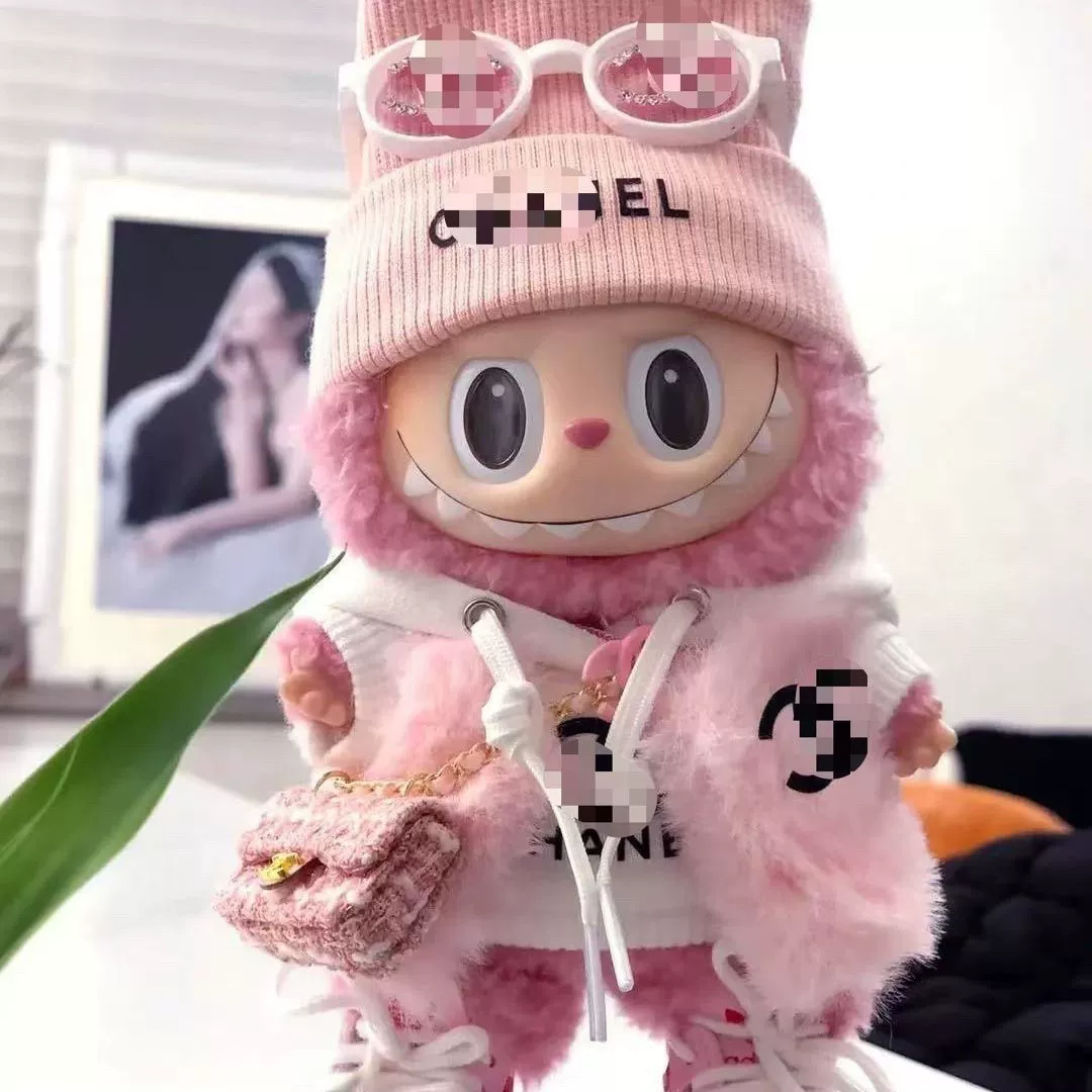 Новая одежда для кукол Labubu 17 см, виниловая слепая коробка, милая одежда для кукол, ручная работа, модный набор детской одежды