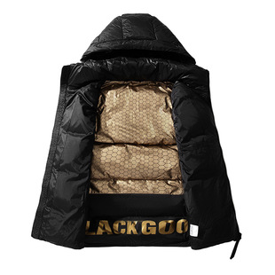 Winter trendy brand down vest men's trendy white duck down black gold down jacket vest jacket warm down vest