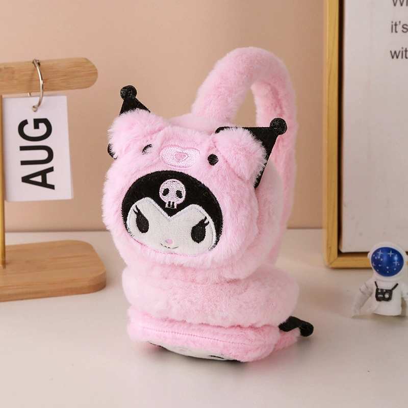 Sanrio, winter keep warm children's headphones, cartoon cute earmuffs, demi-season bag