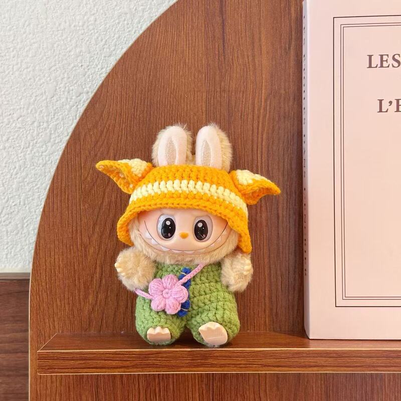 17CM LABUBU ニットベビー服 LABUBU 手作りかぎ針編み服 第一世代、第二世代、第三世代のウェアラブルハンドメイドスーツ|undefined