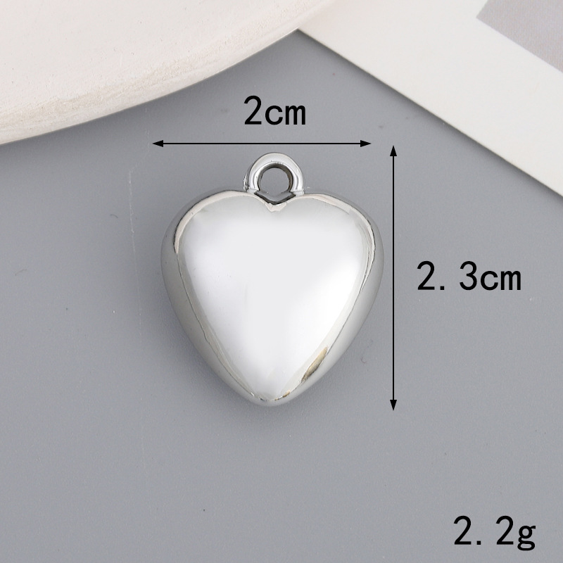 2g Weight Pendant Jewelry Making Type 2*2.1CM, 2*2.3cm, 3.5*3.5cm Jewelry Making Size DIY Jewelry Accessories Classification 1 Piece Quantity Plastic Material Heart Shape, Bow Knot Pattern All Seasons Season Plating Design Vintage Style, Classic Style Style 1 Piece 2*2.1CM 2*2.3cm 3.5*3.5cm Plastic Heart Shape Bow Knot Pendant 10