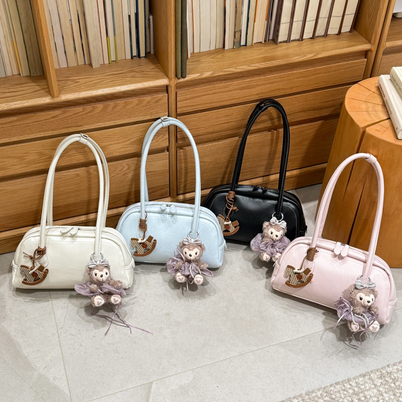 Bolsa de mano diaria coreana para mujeres 2026 nuevo bolso de brazo de estilo extranjero, bolso de hombro casual de moda image 1