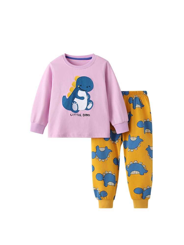 Malwee transfronterizo juego de niños otoño y invierno nuevo estilo europeo y americano para niños de mediana edad cuello redondo manga larga guapo otoño juego de dos piezas