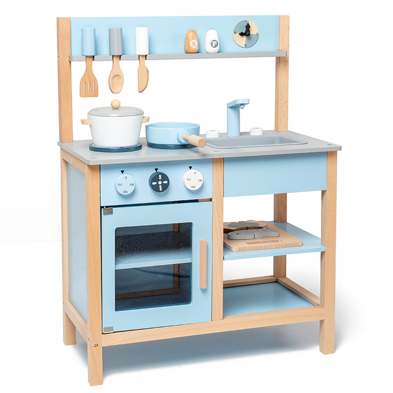 Nuevo niño de madera simulación mini cocina bebé juego de cocina simulación de cocina juguetes venta directa de fábrica