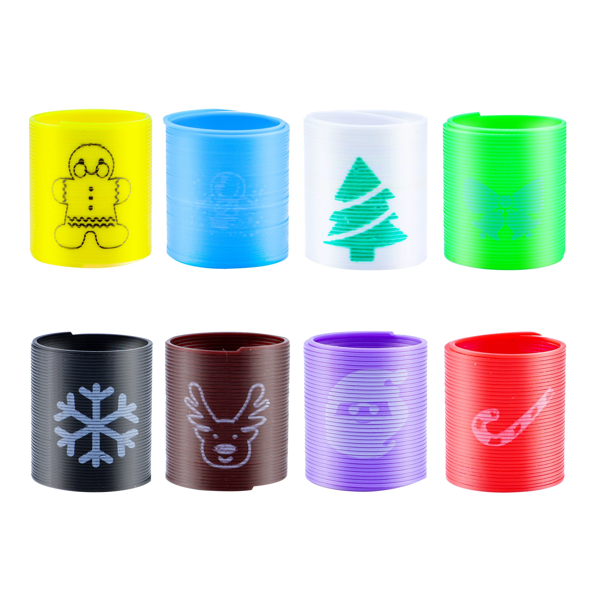 Трансграничные рождественские пластиковые пружинные круги