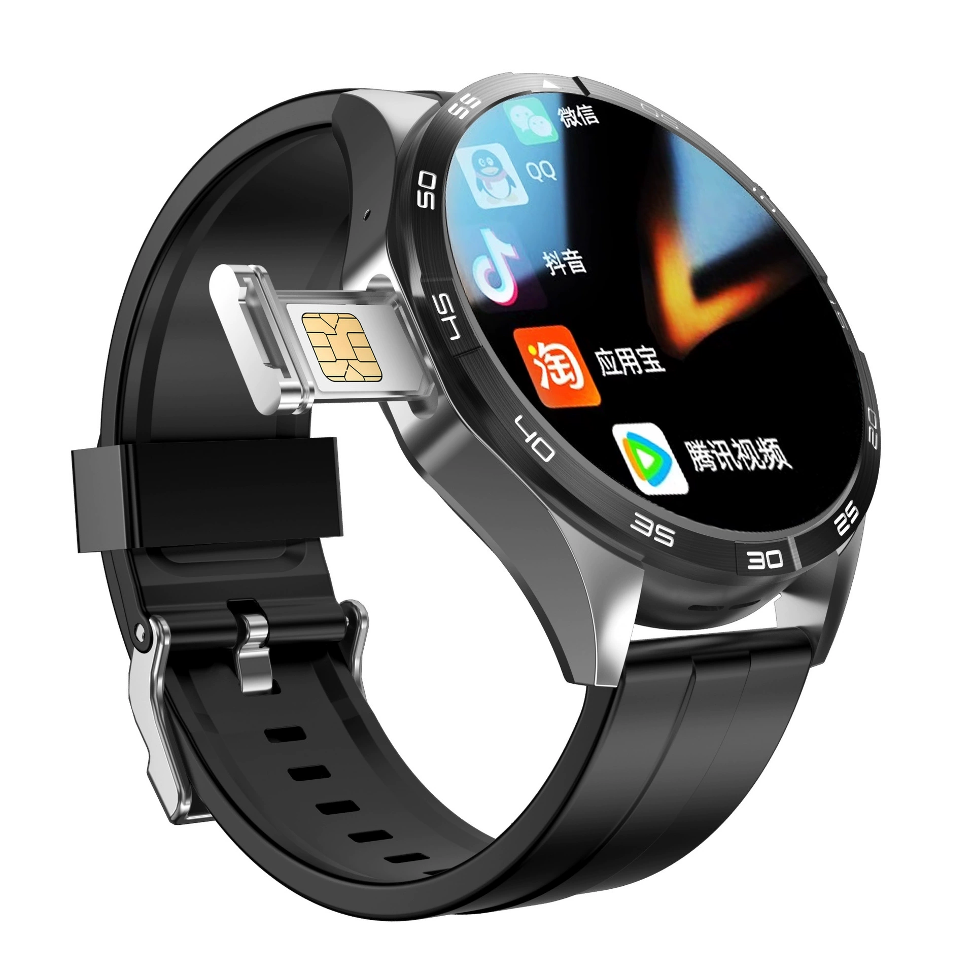 Часы WATCH 4 с клеточным модулем, смарт-часы с бесплатной загрузкой, одиночная камера, NFC, мониторинг частоты сердцебиения