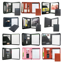 摩登现货批发多种款式文件夹皮质多功能A4经理夹办公用品可加logo