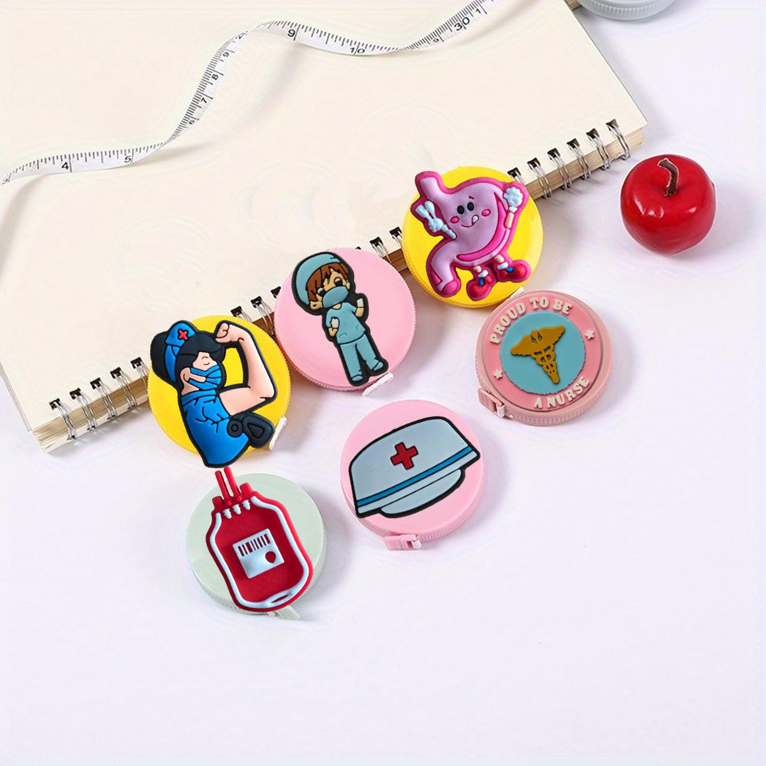 北欧风医疗系列自动伸缩型软尺etsy家用便携皮尺卷尺迷你皮卷尺软