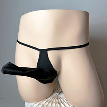 跨境专供男士情趣内裤一个细线性感包蛋托蛋低腰枪弹分离情侣内裤