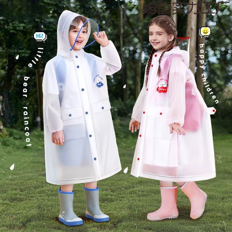 *子供用レインコート、ロング、大きなつば、全身豪雨、子供用プリント、ポータブルレインコート、厚手、アウトドア旅行|undefined
