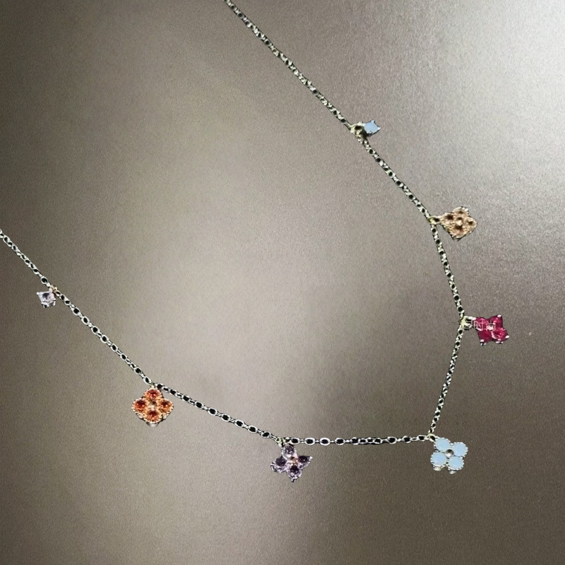 Necklace, flowered