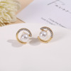 Universal small earrings from pearl, simple and elegant design, internet celebrity, wholesale