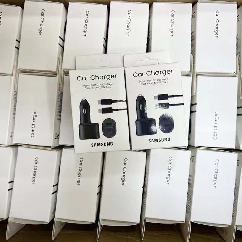 SuitAble for SAMsung CAr 45W WAtt ChArger HeAd USB-c Port CAr ChArger Type-c FAst ChArging 1M Meter DAtA CAble 5A CAr