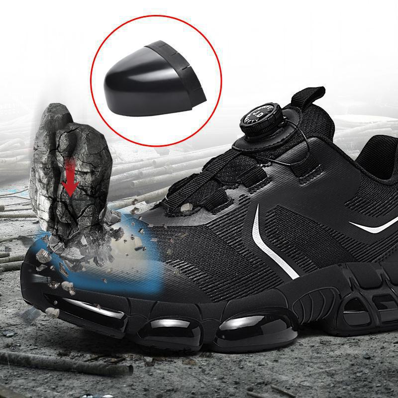 Chaussures de travail spéciales pour hommes, anti-écrasement et anti-perforation, résistantes à l'usure, antidérapantes, légères, respirantes, embout en acier, sécurité au travail_voghion.com